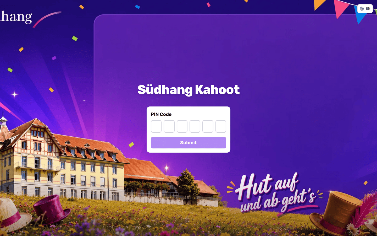 Screenshot von rahoot